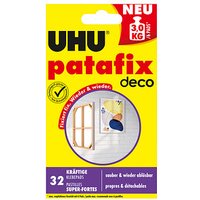 UHU deco doppelseitige Klebepads für max. 3,0 kg 1,6 x 1,8 cm, 32 St. von UHU