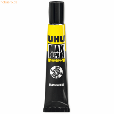 6 x Uhu Kunststoffklebstoff Max Repair Extrem Tube 20g 6 x Uhu Kunststoffklebstoff Max Repair Extrem Tube 20g von UHU