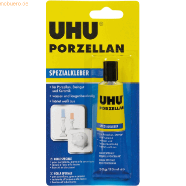 6 x Uhu Spezialkleber Porzellan Tube 30g 6 x Uhu Spezialkleber Porzellan Tube 30g von UHU