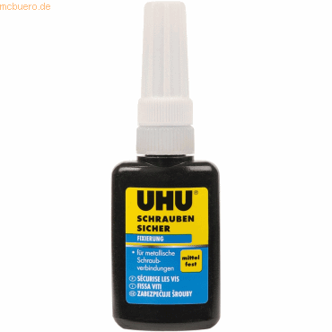 6 x Uhu Spezialklebstoff Schraubensicher Flasche 11g von UHU