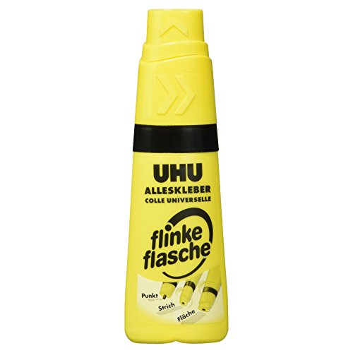 Rayher UHU Alleskleber, Flinke Flasche, 35 g, Universalkleber, glasklarer Alleskleber, 3340500 von UHU