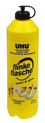 UHU Alleskleber flinke flasche, Praktische Nachfüllflasche für den Klassiker UHU flinke flasche, 760 g von UHU