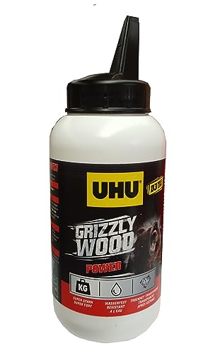 UHU Crizzly Wood Holzleim - extra Stark - D3 - für Innen- und Außenbereich von UHU