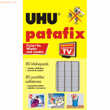 UHU Klebepads tac patafix weiß VE=80 Stück von UHU