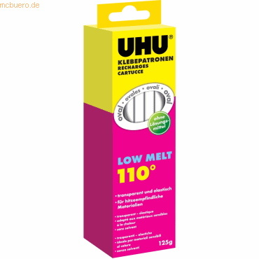 10 x UHU Klebepatrone für Klebepistole LT110 transparent VE=125g 10 x UHU Klebepatrone für Klebepistole LT110 transparent VE=125g von UHU