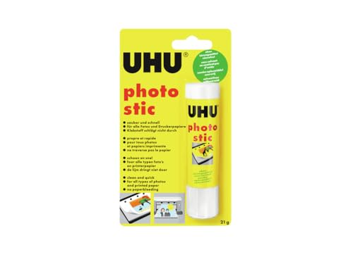 UHU Photo stic, Klebestift für kreatives Arbeiten und Kleben von Fotos, 21 g von UHU