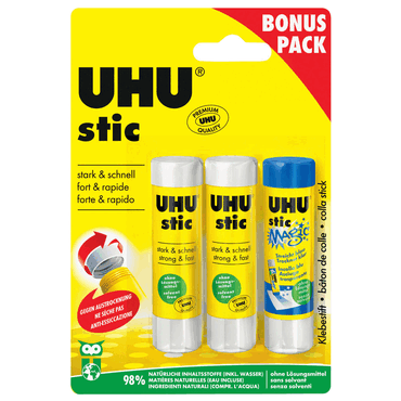 UHU stic Klebestift - 3x 8,2 g ohne Lösungsmittel von UHU