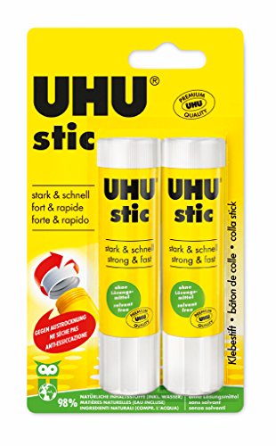 UHU 52190, 2 Klebestifte, Weiß, 21 g UHU 52190, 2 Klebestifte, Weiß, 21 g von UHU