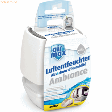 Uhu Luftentfeuchter Airmax Ambiance Originalpackung 100 g weiß von UHU