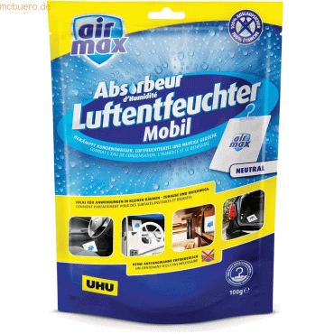 Uhu Luftentfeuchter Airmax mobil Beutel 100g von UHU