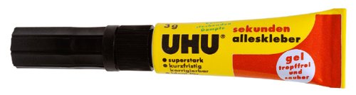 Uhu Sekunden Alleskleber 3g SUPERFLEX GEL geruchsfrei Uhu Sekunden Alleskleber 3g SUPERFLEX GEL geruchsfrei von UHU
