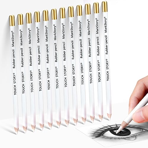 12 Stück Radierstift Radierer in Stiftform Radiergummi Zeichenstift Radiergummi zum Zeichnen Radierer für Künstler Skizzieren Malerei Zubehör für Skizzen und farbige Illustrationen 12 Stück Radierstift Radierer in Stiftform Radiergummi Zeichenstift Radiergummi zum Zeichnen Radierer für Künstler Skizzieren Malerei Zubehör für Skizzen und farbige Illustrationen von UICCVOKK