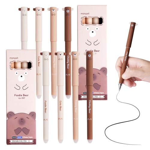 UICCVOKK 8 Stück Radierbare Stifte, Gelstifte Radierbar, Radierbarer Kugelschreiber, Tintenroller Radierbar, 0.5mm Cartoon LöSchbarer Stift Mit Radiergummis für Studenten Geschenk UICCVOKK 8 Stück Radierbare Stifte, Gelstifte Radierbar, Radierbarer Kugelschreiber, Tintenroller Radierbar, 0.5mm Cartoon LöSchbarer Stift Mit Radiergummis für Studenten Geschenk von UICCVOKK