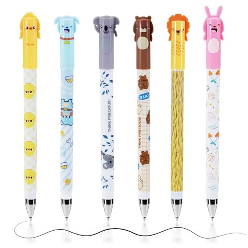 UICCVOKK Radierbare Stifte, Gelstifte Radierbar, Radierbarer Kugelschreiber, 6 Stück Tintenroller Radierbar, 0.5mm Cartoon LöSchbarer Stift für Studenten Geschenk UICCVOKK Radierbare Stifte, Gelstifte Radierbar, Radierbarer Kugelschreiber, 6 Stück Tintenroller Radierbar, 0.5mm Cartoon LöSchbarer Stift für Studenten Geschenk von UICCVOKK
