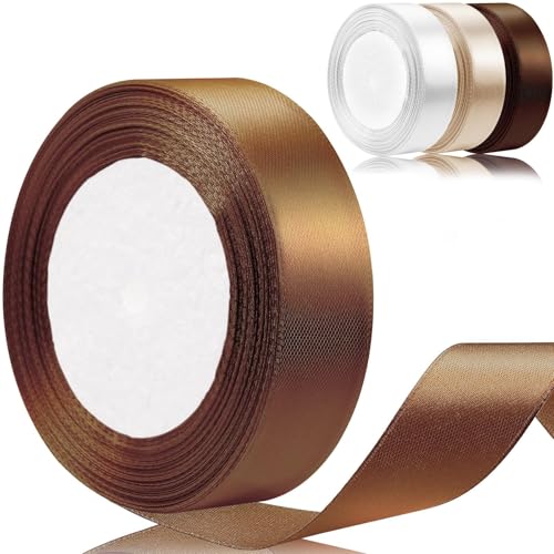 4 Rollen 90M Geschenkband Kaffee 25mmx22.5m Schleifenband Ribbon Band Satinband Braun Schleifen Samtband Bänder zum Basteln Geschenkpapier Band Diy Handwerk Satinbänder für Geburtstag Hochzeit Party 4 Rollen 90M Geschenkband Kaffee 25mmx22.5m Schleifenband Ribbon Band Satinband Braun Schleifen Samtband Bänder zum Basteln Geschenkpapier Band Diy Handwerk Satinbänder für Geburtstag Hochzeit Party von UIEHII
