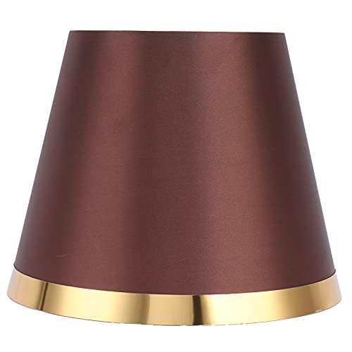 UIYIHIF Kleiner Lampenschirm Im Europäischen Stil für E14, Einfache Lampenschirme, Tischlampenschirm, Stoff-Schlafzimmer-Deckenlampenschirm, Moderner Stoffkunst-Lampenschirm(PX133 Kaffee) von UIYIHIF