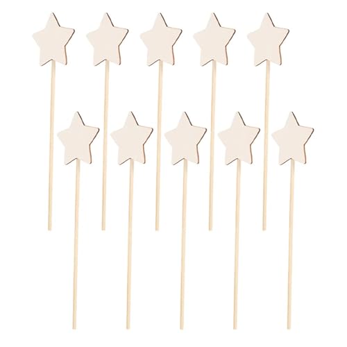 Holzstäbchen Zum Basteln 10 Pcs Zauberstab Prinzessin Fee DIY Holz Stern Stick for Mädchen Holzstäbchen Zum Basteln 10 Pcs Zauberstab Prinzessin Fee DIY Holz Stern Stick for Mädchen von UJEDFHV