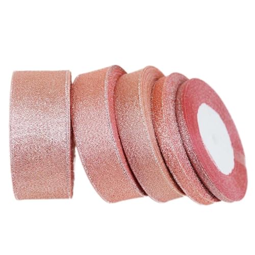 Satinband (25 Yards/Rolle) Metallisch glänzendes Weihnachtsband, handgefertigte DIY-Bänder (6/10/20/25/40 mm)(20mm) von UJEDFHV