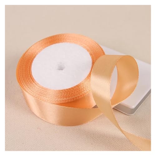 Satinband 1''25mm 25Yards/Rolle Satinbänder Schleife Basteldeko Hochzeitsverpackung Weihnachtsfeier Dekoration DIY Handwerk Handgefertigtes Nähzubehör(97 gua gold,20mm) von UJEDFHV