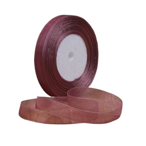 Satinband 1 stück 45 meter/rolle 12mm Satinbänder DIY Hochzeit Weihnachten Handgemachte Bowknot Dekoration Gurtband Handwerk(Light gray purple,25mm organza) von UJEDFHV