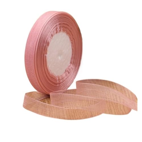 Satinband 1 stück 45 meter/rolle 12mm Satinbänder DIY Hochzeit Weihnachten Handgemachte Bowknot Dekoration Gurtband Handwerk(Red bean paste,12mm organza) von UJEDFHV