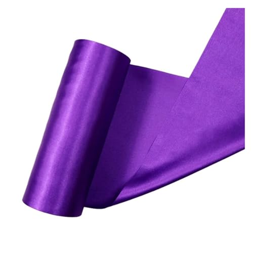 Satinband 20 cm x 25 m und 25 cm x 20 m/Rolle Satinbänder for Hochzeit, Weihnachtsfeier, Dekoration, handgefertigt, DIY, Schleife, Bastelbänder, Karten(Deep purple,20cm X 25meters) von UJEDFHV