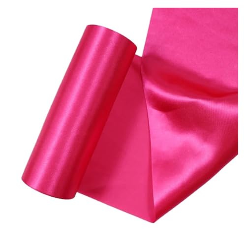 Satinband 20 cm x 25 m und 25 cm x 20 m/Rolle Satinbänder for Hochzeit, Weihnachtsfeier, Dekoration, handgefertigt, DIY, Schleife, Bastelbänder, Karten(Rose red,20cm X 25meters) von UJEDFHV