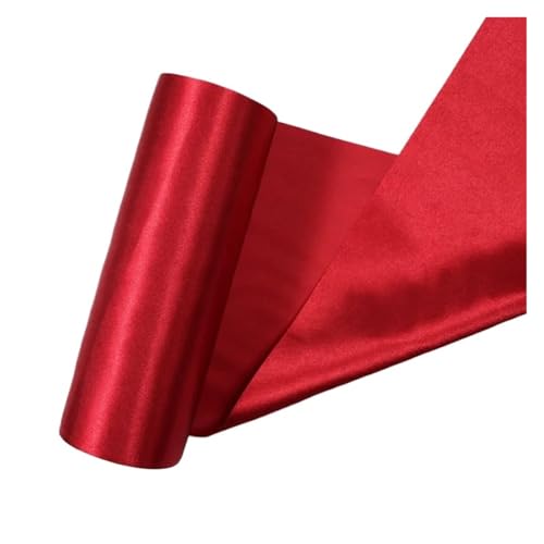 Satinband 20 cm x 25 m und 25 cm x 20 m/Rolle Satinbänder for Hochzeit, Weihnachtsfeier, Dekoration, handgefertigt, DIY, Schleife, Bastelbänder, Karten(Wine red,20cm X 25meters) von UJEDFHV