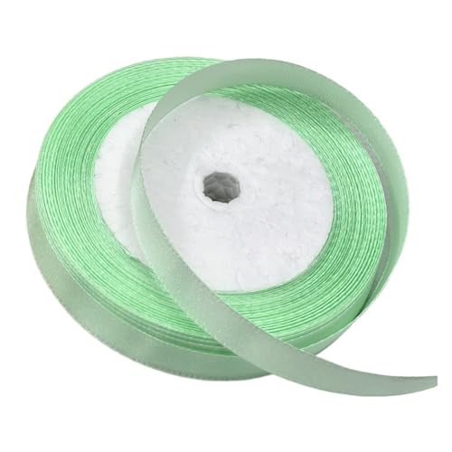Satinband 22 Yards 12 mm einseitiges Satinband, Verpackung, Weihnachtsbänder, DIY-Bänder, Rolle, Stoff, Kopfbedeckungszubehör(Aqua green) von UJEDFHV