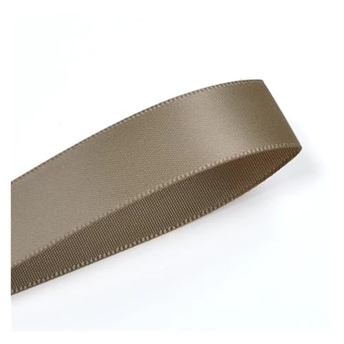 Satinband 25 28 32 38 mm 100 Yards doppelseitiges Satinband dunkelbraun for Party-Hochzeitsdekoration handgefertigte Rosenblumen(Ermine 840,25mm) von UJEDFHV