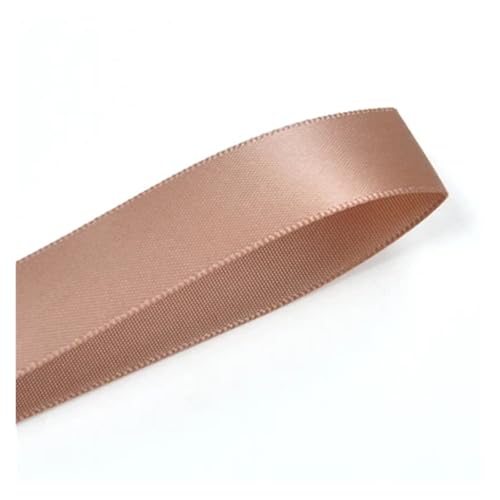 Satinband 25 28 32 38 mm 100 Yards doppelseitiges Satinband dunkelbraun for Party-Hochzeitsdekoration handgefertigte Rosenblumen(Natural 812,38mm) von UJEDFHV