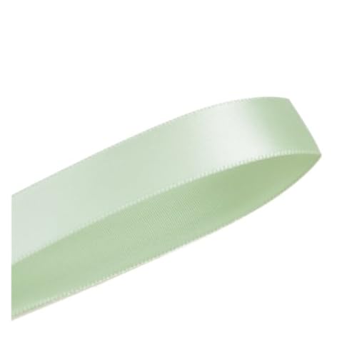 Satinband 25 28 32 38 mm 100 Yards einseitiges Satinband hell- und dunkelgrün for Party-Hochzeitsdekoration Hochzeitsbedarf(Seafoam green 520,25mm) von UJEDFHV