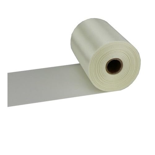 Satinband 25 Meter/Rolle, 8 cm/10 cm/15 cm breit, Champagner-Satinband, Polyesterband for Hochzeitsstuhl-/Auto-/Party-Dekoration, Handnähen, DIY(30-Off white,15cm X 25meters) von UJEDFHV