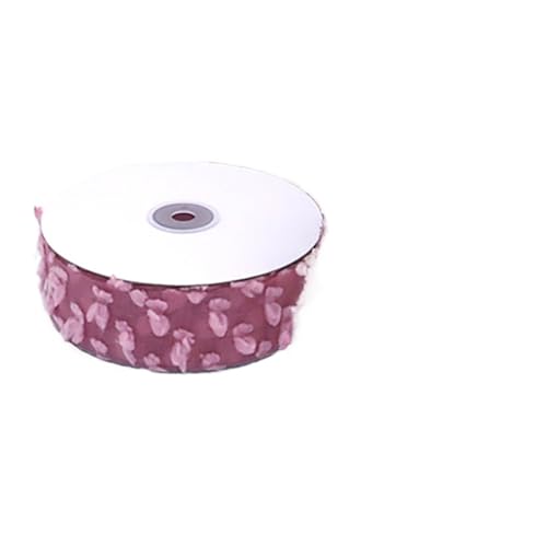 Satinband 25 Yards/Rolle Cloud Gaze Spitze Satinbänder 40mm Handgemachtes Chiffonband DIY Brosche Haarschleife Zubehör Hochzeitsfestdekor(4CMbean paste purple) von UJEDFHV