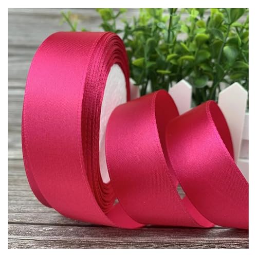 Satinband 25 Yards/Rolle Satinbänder for Basteln, Schleifen, Handarbeiten, Verpacken, Weihnachten, Hochzeit, dekoratives Band, 6/10/15/20/25/40/50 mm(028,10mm) von UJEDFHV