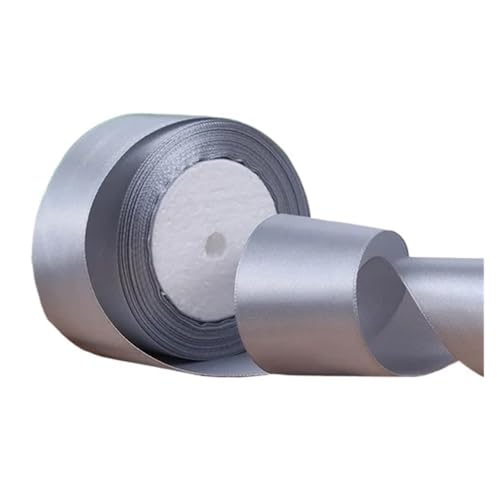 Satinband 25 Yards/Rolle Seidensatinbänder for Hochzeiten, Geburtstage, Partys, dekorative Weihnachtsgürtel, Bastelarbeiten, 6 mm, 10 mm, 15 mm, 20 mm, 25 mm, 40 mm, 50 mm(Sliver,15mm) von UJEDFHV