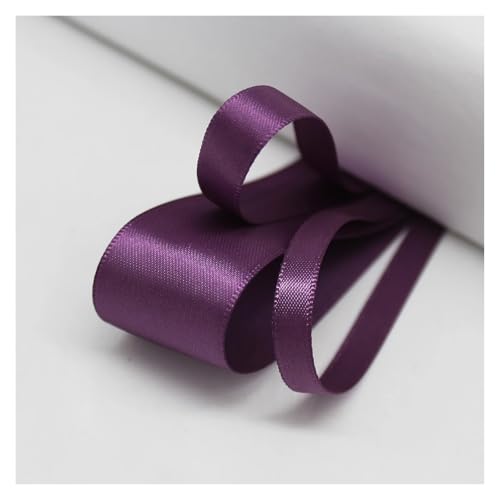 Satinband 5 Meter viele Farben Satinband doppelseitige Polyester-Stoffbänder for Haarschleifen, Basteln, DIY-Zubehör 6 mm, 9 mm, 16 mm, 25 mm, 38 mm(Amethyst,6mm) von UJEDFHV