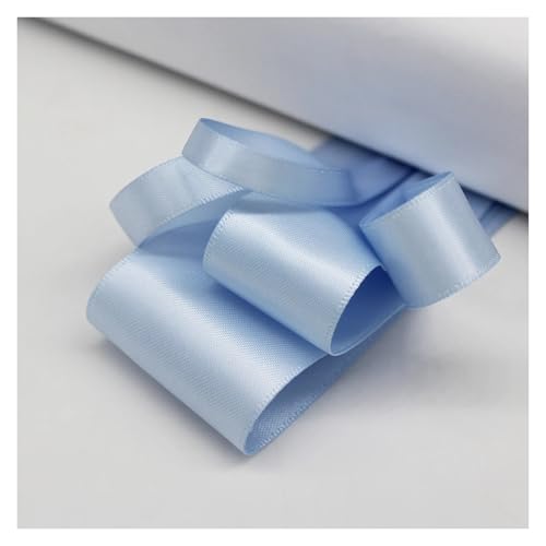 Satinband 5 Meter viele Farben Satinband doppelseitige Polyester-Stoffbänder for Haarschleifen, Basteln, DIY-Zubehör 6 mm, 9 mm, 16 mm, 25 mm, 38 mm(Bluebell,6mm) von UJEDFHV