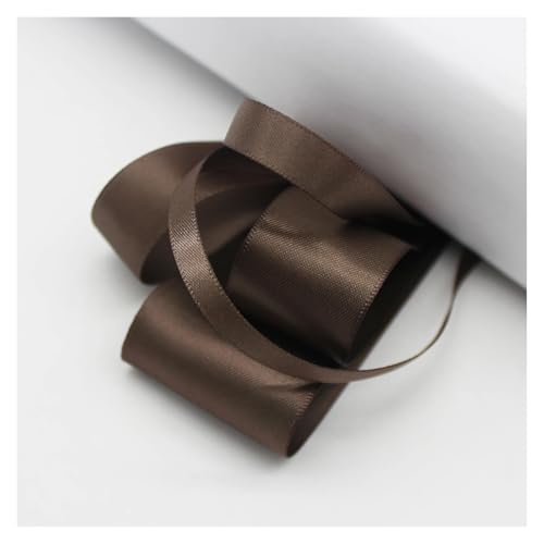 Satinband 5 Meter viele Farben Satinband doppelseitige Polyester-Stoffbänder for Haarschleifen, Basteln, DIY-Zubehör 6 mm, 9 mm, 16 mm, 25 mm, 38 mm(Dark Olive,9mm) von UJEDFHV