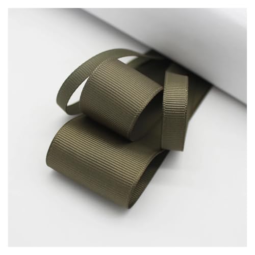 Satinband 5 Yards Moosgrünes Ripsband aus Satin for Verpacken von Weihnachtsfeierdekorationen, handgefertigt, 16 25 38 MM(Deep Sage G,10 MM) von UJEDFHV