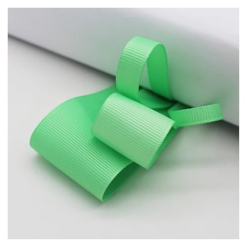 Satinband 5 Yards Moosgrünes Ripsband aus Satin for Verpacken von Weihnachtsfeierdekorationen, handgefertigt, 16 25 38 MM(Mint G,38 MM) von UJEDFHV
