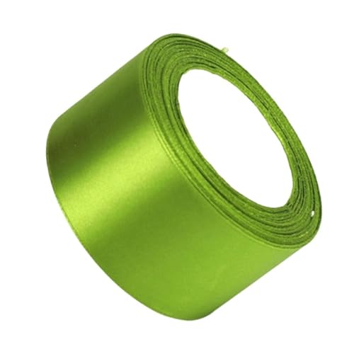 Satinband 5 cm Satinband 25/100 Yards for Fliege, Hochzeit, Geburtstag, Dekoration, DIY, Stuhlschärpe, handgefertigter Schmuck, Stoff, Blume, Heimdekoration(5CM AppleGreen,75Yard) von UJEDFHV