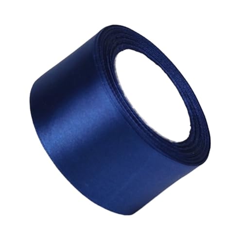 Satinband 5 cm Satinband 25/100 Yards for Fliege, Hochzeit, Geburtstag, Dekoration, DIY, Stuhlschärpe, handgefertigter Schmuck, Stoff, Blume, Heimdekoration(5CM Dark Blue,75Yard) von UJEDFHV