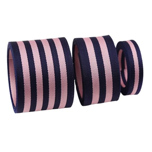 Satinband Gestreiftes Band, gestreiftes Stoffband for gewebtes Musterband for Heimdekoration, Verpacken, individuelles Basteln, Dekorativ(0370,Wide 38mm) von UJEDFHV