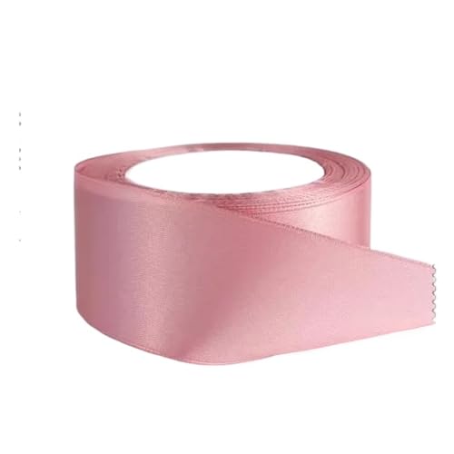 Satinband Satinband, 40 mm × 22 m, doppelseitiges Geschenkband aus Polyester for Basteln von Blumensträußen, DIY-Nähprojekten(Bean paste pink) von UJEDFHV