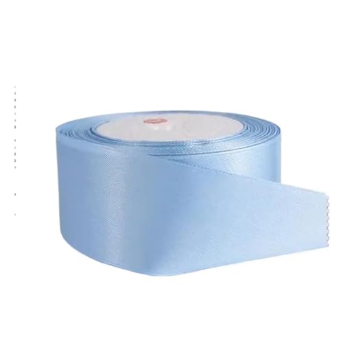 Satinband Satinband, 40 mm × 22 m, doppelseitiges Geschenkband aus Polyester for Basteln von Blumensträußen, DIY-Nähprojekten(Blueness) von UJEDFHV