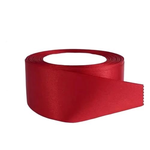 Satinband Satinband, 40 mm × 22 m, doppelseitiges Geschenkband aus Polyester for Basteln von Blumensträußen, DIY-Nähprojekten(Red) von UJEDFHV