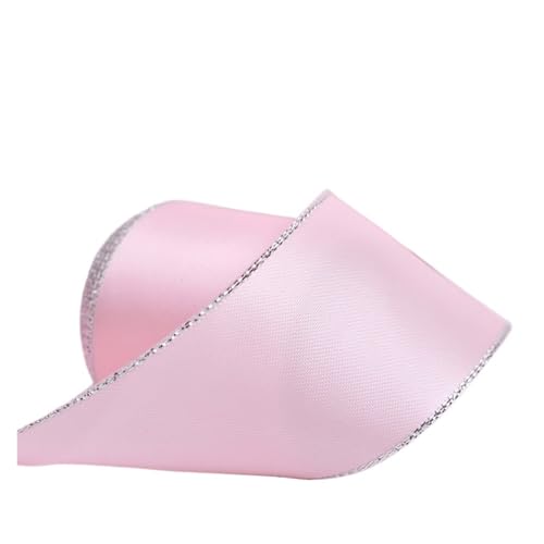 Satinband Satinband, DIY-Kleiderzubehör, Hochzeitsdekoration, 0,25-1,5 Zoll, 9, 16, 22, 25, 38 mm, 100 Yards(Azalea 187,9mm) von UJEDFHV