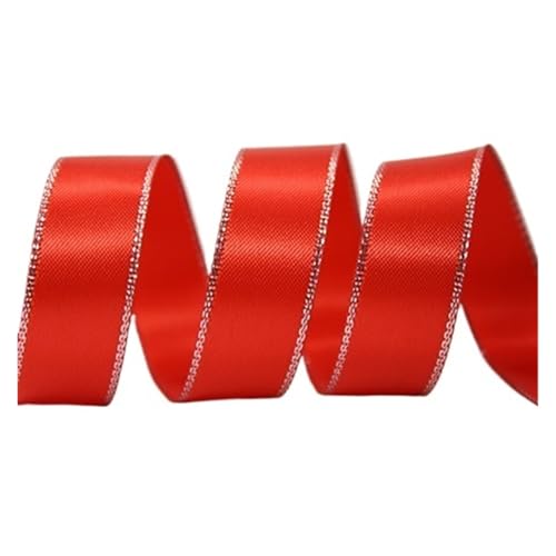 Satinband Satinband, DIY-Kleiderzubehör, Hochzeitsdekoration, 0,25-1,5 Zoll, 9, 16, 22, 25, 38 mm, 100 Yards(Poppy red 235,16mm) von UJEDFHV