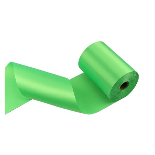 Satinband Satinband, breit, 8 cm/10 cm/15 cm, 25 Meter lang, for Hochzeits-/Festivalszene, Deckenstuhlgurt, Hochzeits-/Auto-/Party-Dekorationsband(19 Green,15cm x 25meters) von UJEDFHV